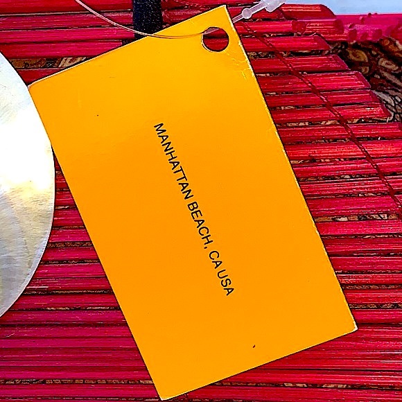 MANGOS PURSE HANDBAG WICKER FUSIA MOTHER OF PEARL NEW HANDCRAFTED Y2K VINTAGE - Picture 7 of 9